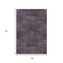 5' X 8' Eggplant And Gray Geometric Washable Area Rug With UV Protection