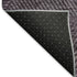 5' X 8' Eggplant And Gray Geometric Washable Area Rug With UV Protection