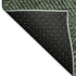 5' X 8' Fern Green And Emerald Geometric Washable Area Rug With UV Protection