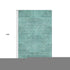 9' X 12' Teal And Gray Geometric Washable Area Rug With UV Protection