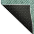 9' X 12' Teal And Gray Geometric Washable Area Rug With UV Protection