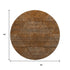 8' Terra Cotta Beige And Gray Geometric Washable Round Rug With UV Protection