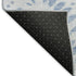 9' X 12' Blue And Ivory Floral Washable Area Rug With UV Protection