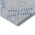 9' X 12' Blue And Ivory Floral Washable Area Rug With UV Protection