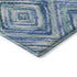 8' X 10' Blue Green And Ivory Geometric Washable Area Rug With UV Protection