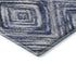 9' X 12' Blue Ivory And Gray Geometric Washable Area Rug With UV Protection
