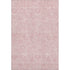 5' X 8' Pink And Ivory Floral Washable Area Rug With UV Protection