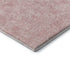 5' X 8' Pink And Ivory Floral Washable Area Rug With UV Protection