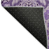 9' X 12' Purple And Ivory Medallion Washable Area Rug With UV Protection
