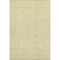 5' X 8' Gold And Ivory Medallion Washable Area Rug With UV Protection