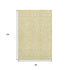 8' X 10' Gold And Ivory Medallion Washable Area Rug With UV Protection