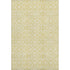 8' X 10' Gold And Ivory Medallion Washable Area Rug With UV Protection