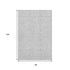 8' X 10' Silver And Gray Medallion Washable Area Rug With UV Protection