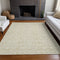 8' X 10' Tan And Beige Medallion Washable Area Rug With UV Protection