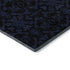 5' X 8' Blue And Charcoal Medallion Washable Area Rug With UV Protection