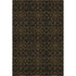 5' X 8' Brown And Charcoal Medallion Washable Area Rug With UV Protection