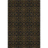 5' X 8' Brown And Charcoal Medallion Washable Area Rug With UV Protection