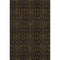 8' X 10' Brown And Charcoal Medallion Washable Area Rug With UV Protection