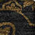 8' X 10' Brown And Charcoal Medallion Washable Area Rug With UV Protection