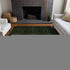 9' X 12' Olive Green And Charcoal Medallion Washable Area Rug With UV Protection