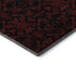 8' X 10' Red And Black Medallion Washable Area Rug With UV Protection