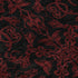 8' X 10' Red And Black Medallion Washable Area Rug With UV Protection