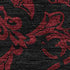 8' X 10' Red And Black Medallion Washable Area Rug With UV Protection