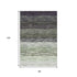 8' X 10' Green Purple And Ivory Ombre Washable Area Rug With UV Protection