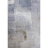 9' X 12' Blue Ivory And Beige Abstract Washable Area Rug With UV Protection