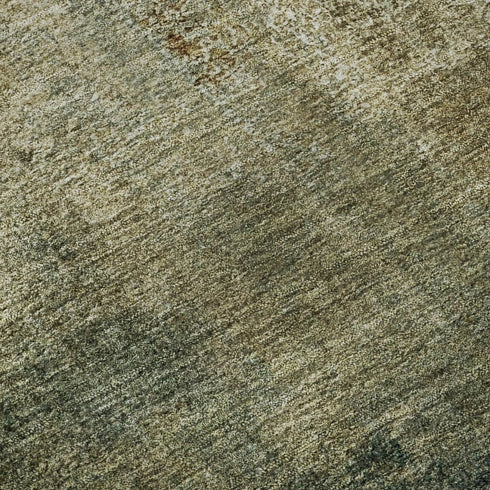5' X 8' Brown Beige And Ivory Abstract Washable Area Rug With UV Protection