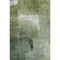 5' X 8' Green And Ivory Abstract Washable Area Rug With UV Protection