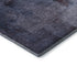 5' X 8' Navy Blue And Ivory Abstract Washable Area Rug With UV Protection