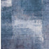 5' X 8' Navy Blue And Ivory Abstract Washable Area Rug With UV Protection