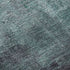 8' Teal Ivory And Purple Abstract Washable Round Rug With UV Protection