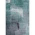 8' X 10' Teal Ivory And Purple Abstract Washable Area Rug With UV Protection