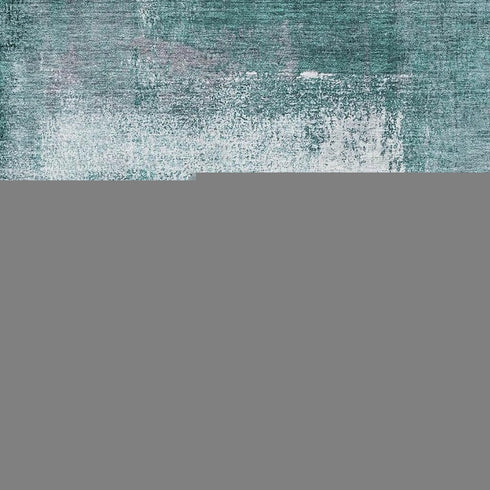 8' X 10' Teal Ivory And Purple Abstract Washable Area Rug With UV Protection