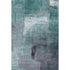 8' X 10' Teal Ivory And Purple Abstract Washable Area Rug With UV Protection