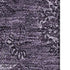 5' X 8' Eggplant And Ivory Floral Washable Area Rug With UV Protection