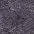 9' X 12' Eggplant And Ivory Floral Washable Area Rug With UV Protection