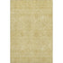 5' X 8' Gold And Ivory Floral Washable Area Rug With UV Protection