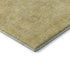8' X 10' Gold And Ivory Floral Washable Area Rug With UV Protection