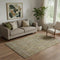 5' X 8' Brown And Beige Southwestern Washable Area Rug With UV Protection
