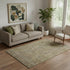 5' X 8' Brown And Beige Southwestern Washable Area Rug With UV Protection