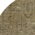 8' Brown And Beige Southwestern Washable Round Rug With UV Protection