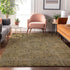 9' X 12' Brown And Beige Southwestern Washable Area Rug With UV Protection