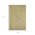 5' X 8' Gold And Taupe Southwestern Washable Area Rug With UV Protection