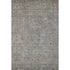 5' X 8' Granite Gray And Silver Southwestern Washable Area Rug With UV Protection