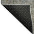 8' Granite Gray And Silver Southwestern Washable Round Rug With UV Protection