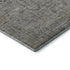 8' Granite Gray And Silver Southwestern Washable Round Rug With UV Protection