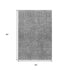 5' X 8' Gray And Silver Southwestern Washable Area Rug With UV Protection